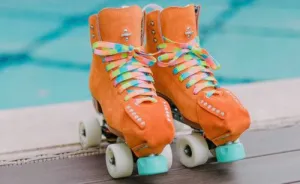 Derby Lace - Summer Beach Block – STYLE Waxed Shoe and Skate Lace by Derby Laces