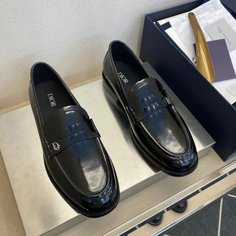 DI OR HOMME LOGO LOAFER - BLACK