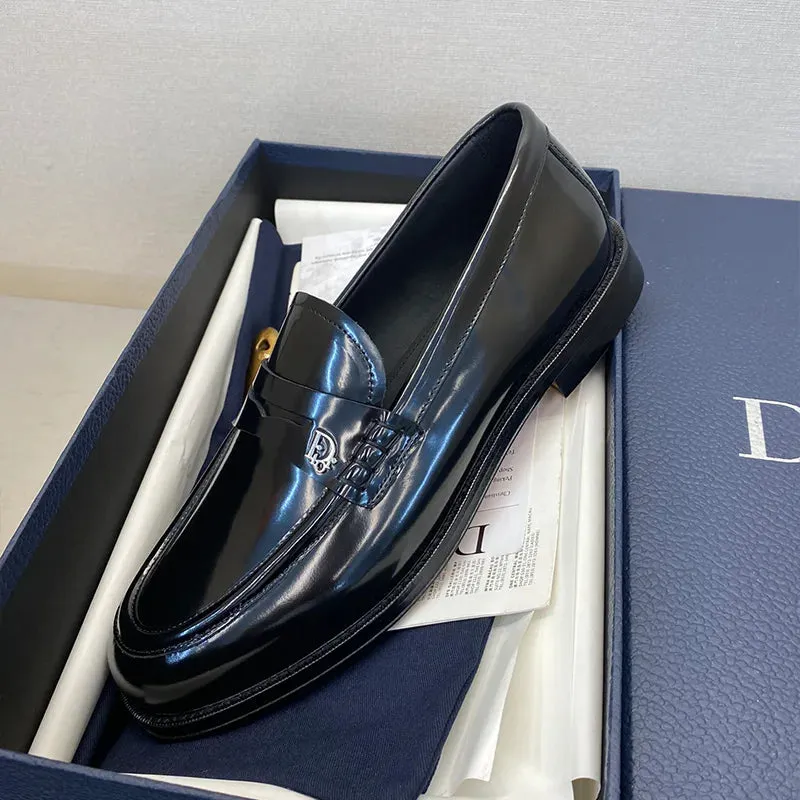 DI OR HOMME LOGO LOAFER - BLACK