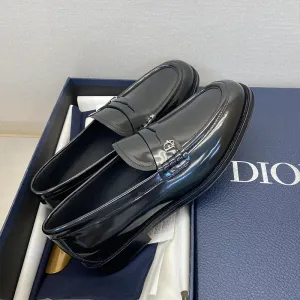 DI OR HOMME LOGO LOAFER - BLACK