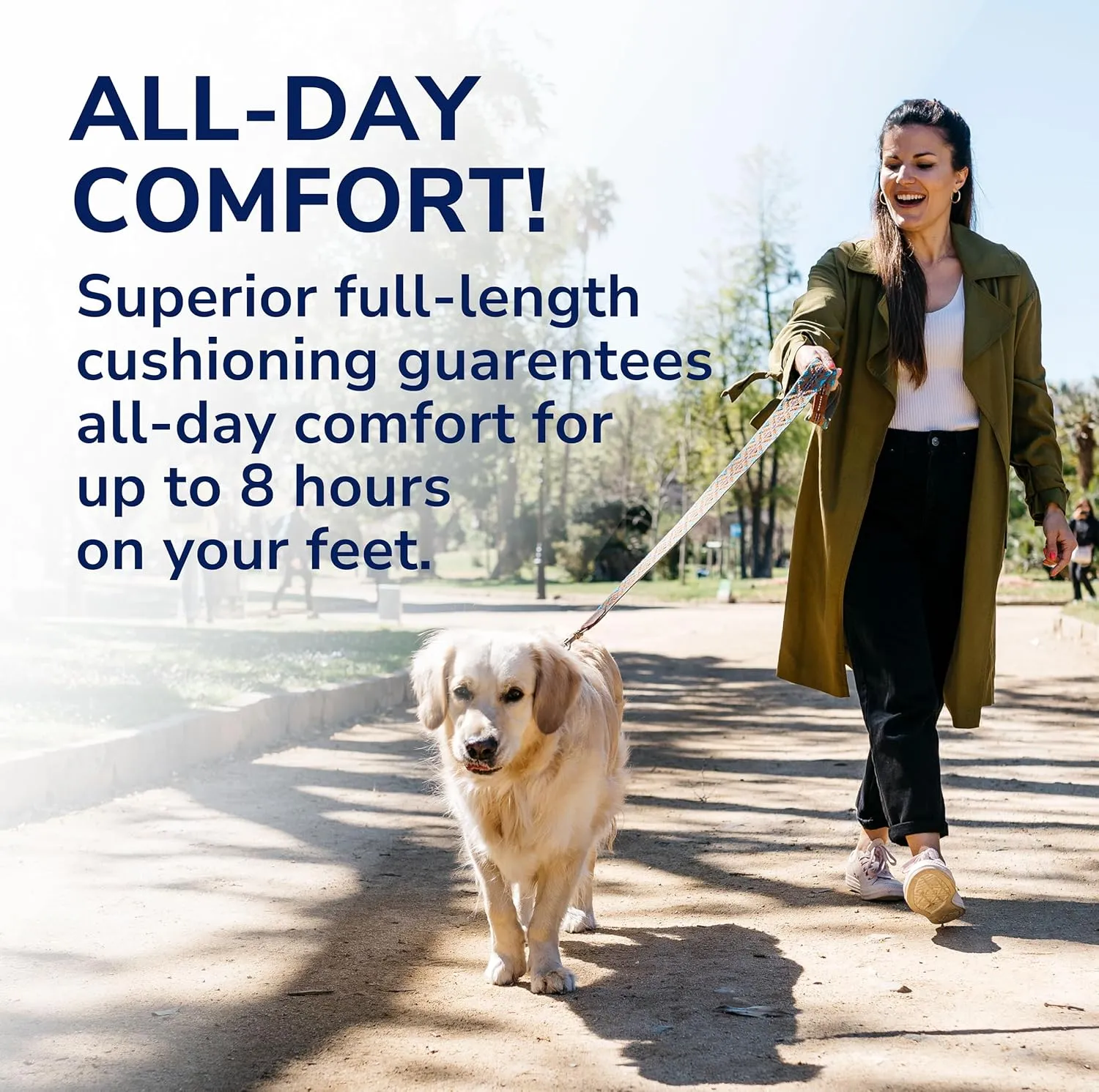 Dr. Scholl's Custom FiT Comfort – Plantar Fasciitis Insoles, Orthotics Shoe Inserts with Arch Support for Men & Women, Suitable for 220  lbs, Stay on Your Feet All-Day with Optimum Cushioning, CF760