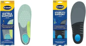 Dr. Scholl's Extra Support Insoles for Women Size 6-11 1 Pair & Stability Support Insoles for Flat Feet & Overpronation Women's 6-10 1 Pair