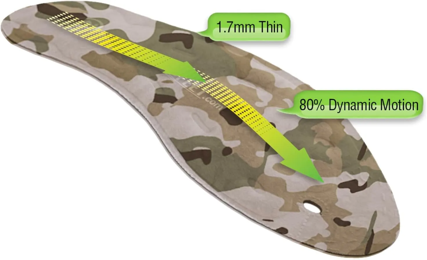 Dynamic Active Arch Support, AIRfeet Outdoor O2, Shoe Insoles relieves Pain associated to Plantar Fasciitis, Flat Feet Designed specifically for Hiking, Hunting, Outdoor Recreation (Small)
