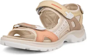 ECCO Women's Yucatan Sport Sandal, Multicolor Straw Nubuck, 7-7. 5
