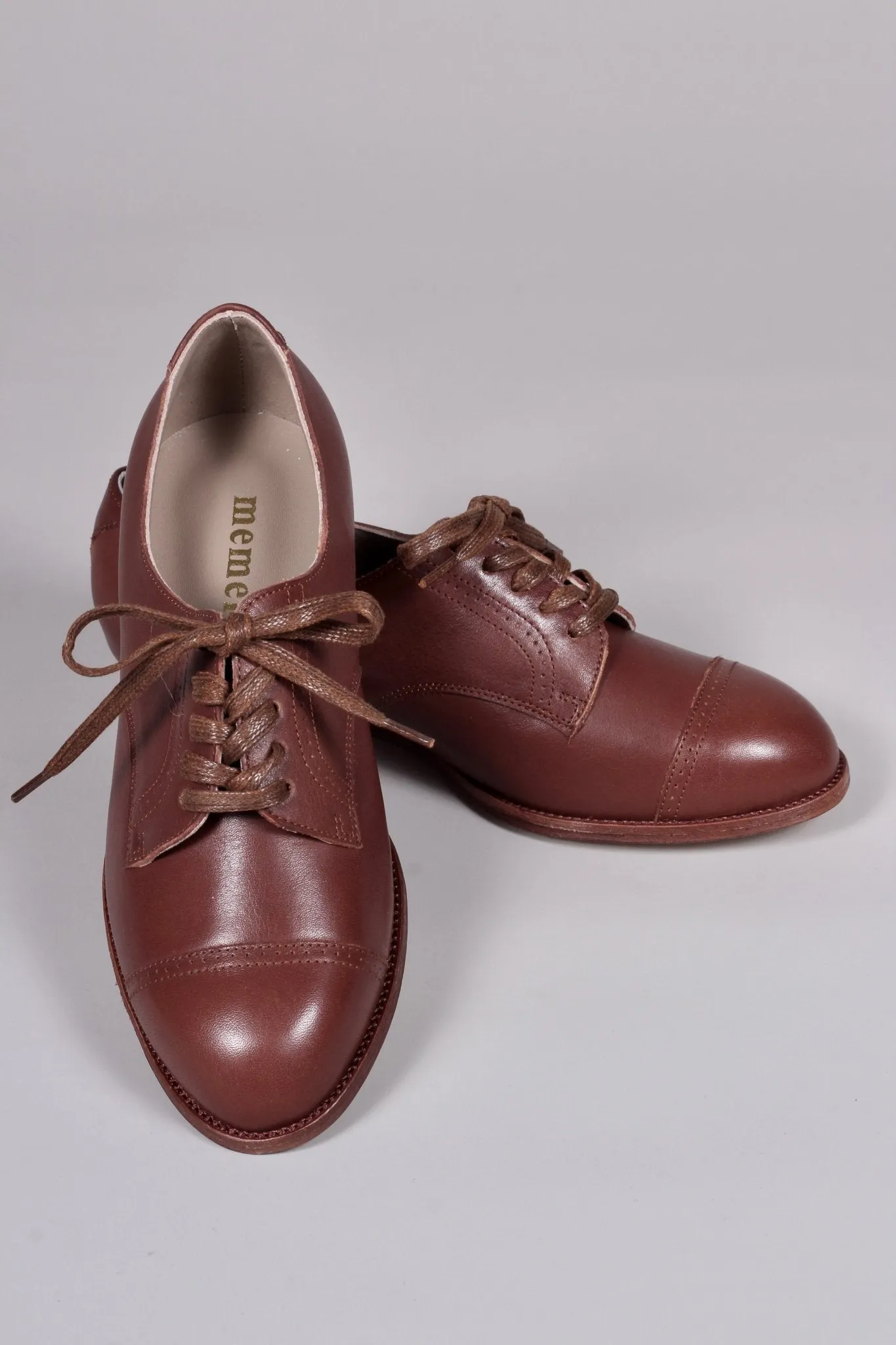 Everyday flat Derby shoes - 40s - Brown - Eleanor