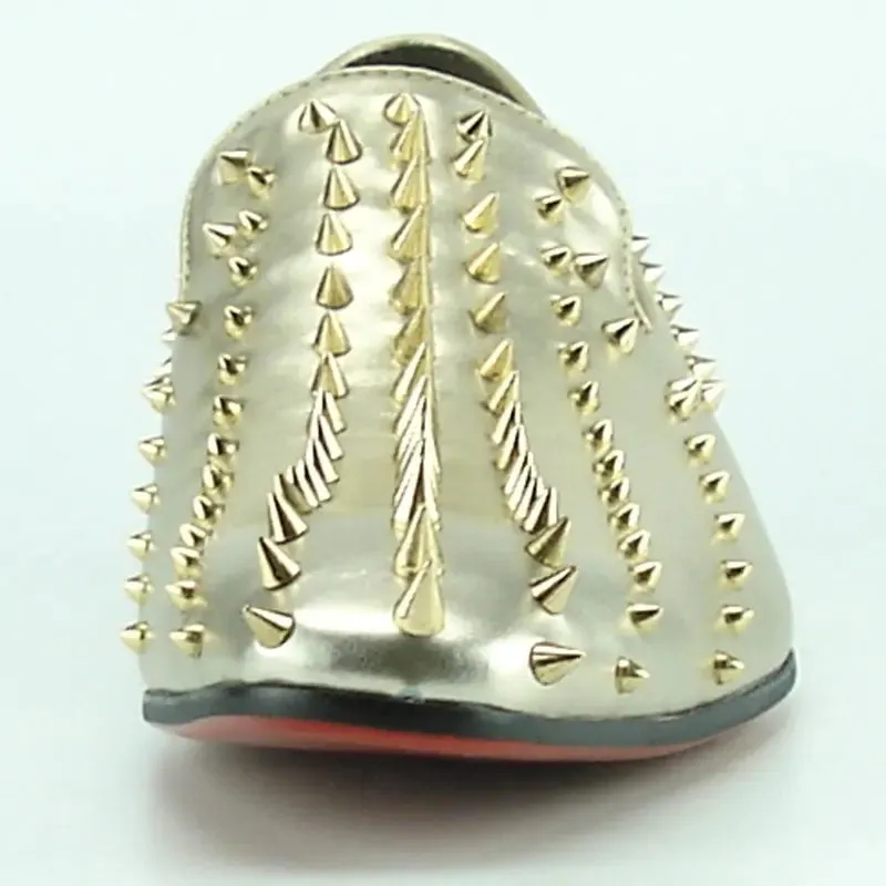 Fiesso FI-7107 Gold Loafers