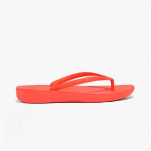 FitFlop iQUSHION ERGONOMIC Womens Flip-Flops Neon Orange