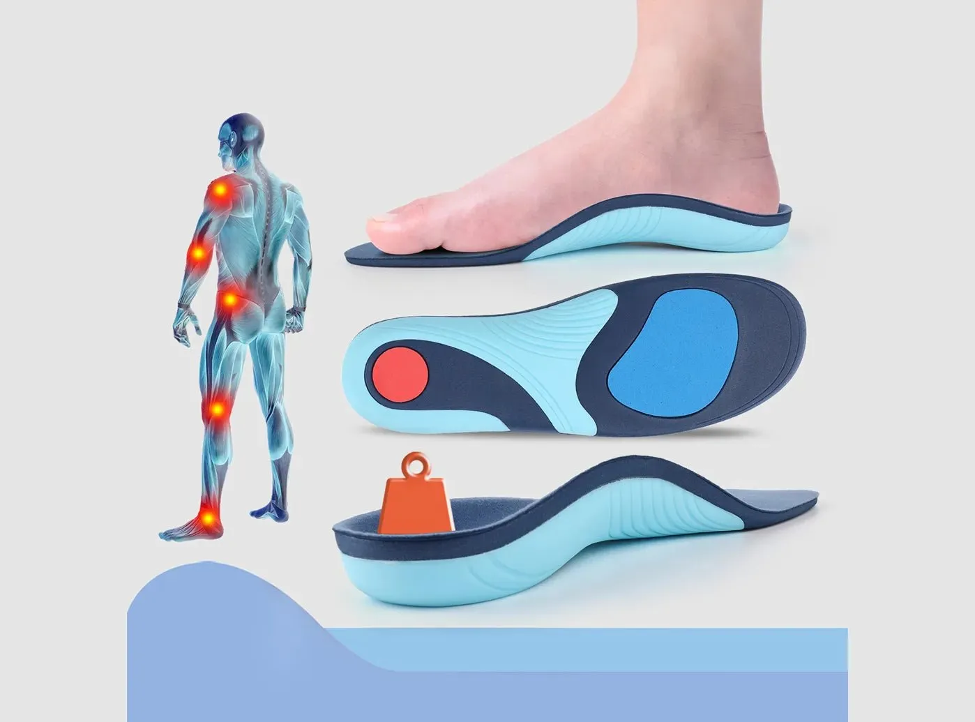 FitVille Orthotic Arch Support Insoles