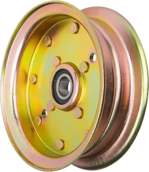 Flat Idler Pulley for AYP Husqvarna 539112196 539131148 539132728 589766101 589766102 Fits EZ 4220 EZ4824 EZ 5225 EZ 5226 Poulan Pro 461ZX 46" Zero-Turn mowers