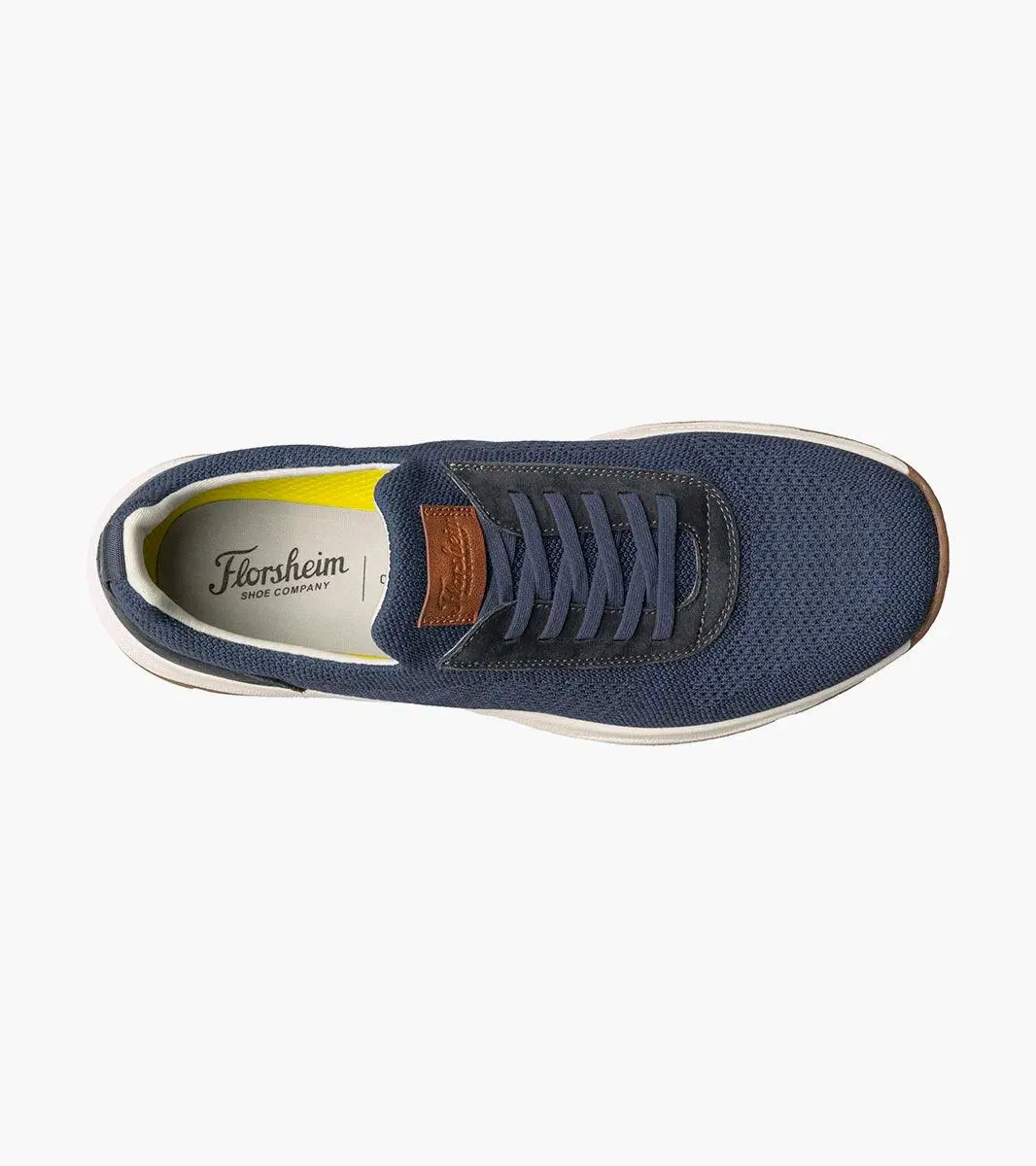 Florsheim - SATELLITE Knit Elastic Lace Slip On Sneaker Navy