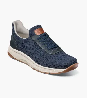 Florsheim - SATELLITE Knit Elastic Lace Slip On Sneaker Navy