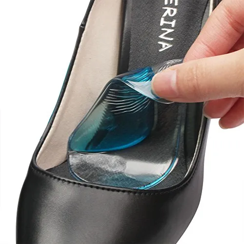 footinsole Arch Support Insoles Pu Gel Foot Massage Flat Feet Insoles 1 Pair (2 Cushion Pads)