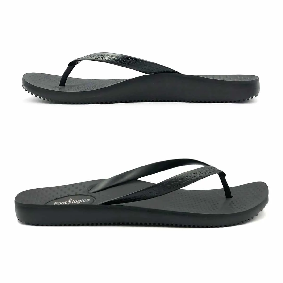 Footlogics Men's Thong – Black