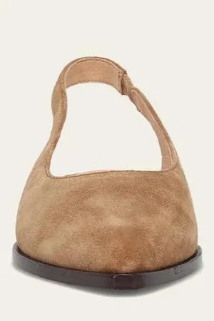 Frye Kenzie Slingback Flat for Women - Comfortable and Stylish Flats-Sandal with Adjustable Strap and Cushioned Insole