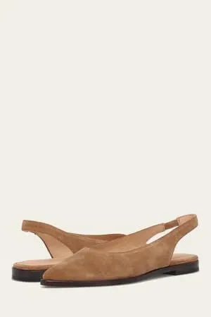 Frye Kenzie Slingback Flat for Women - Comfortable and Stylish Flats-Sandal with Adjustable Strap and Cushioned Insole