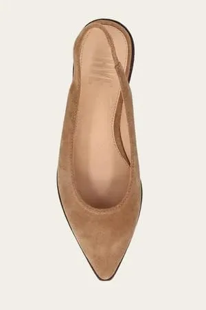 Frye Kenzie Slingback Flat for Women - Comfortable and Stylish Flats-Sandal with Adjustable Strap and Cushioned Insole