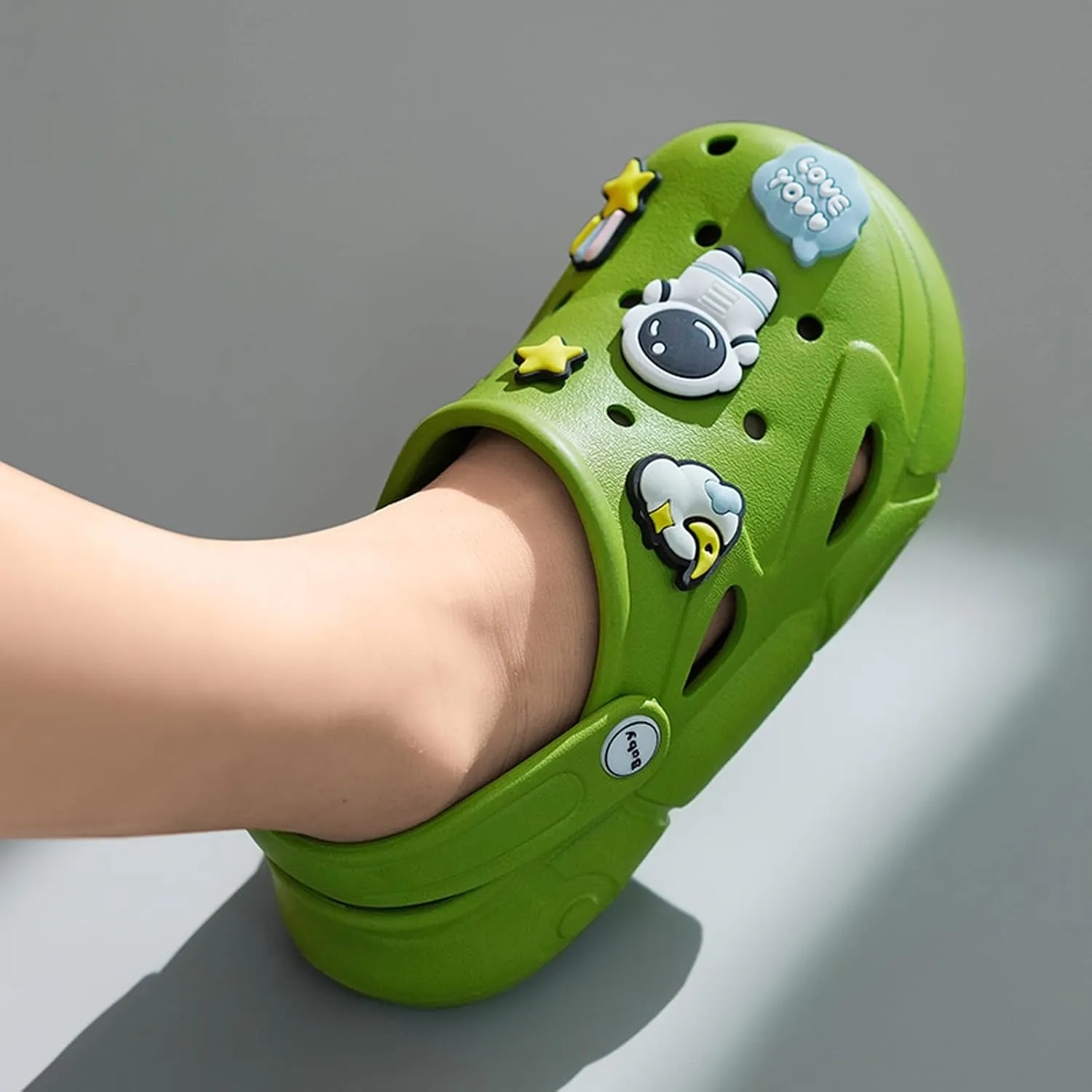 Garden Shoes Summer Boys Unisex Pattern Children's Shoes Lining Clog Children's Slides Sandal