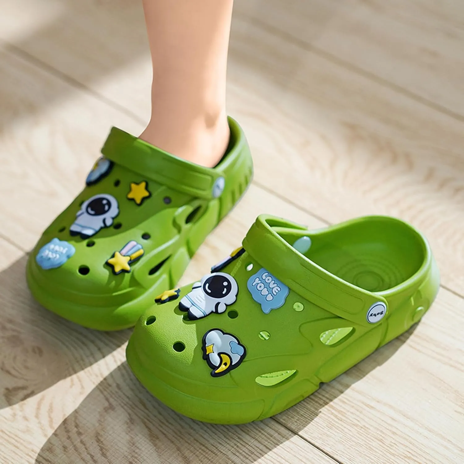 Garden Shoes Summer Boys Unisex Pattern Children's Shoes Lining Clog Children's Slides Sandal