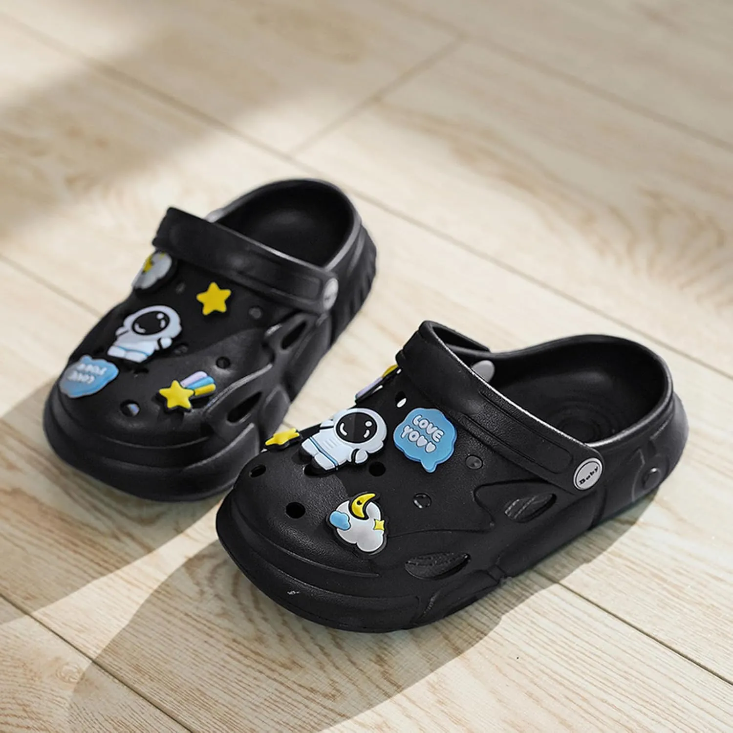 Garden Shoes Summer Boys Unisex Pattern Children's Shoes Lining Clog Children's Slides Sandal