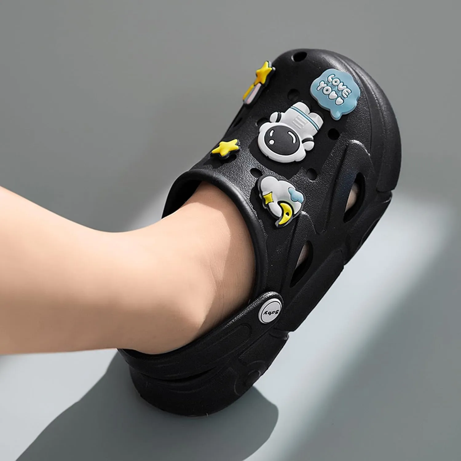Garden Shoes Summer Boys Unisex Pattern Children's Shoes Lining Clog Children's Slides Sandal