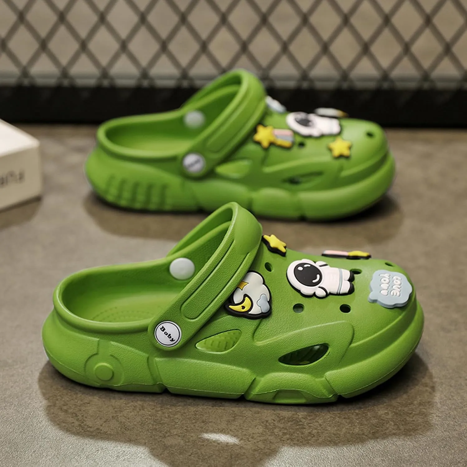 Garden Shoes Summer Boys Unisex Pattern Children's Shoes Lining Clog Children's Slides Sandal