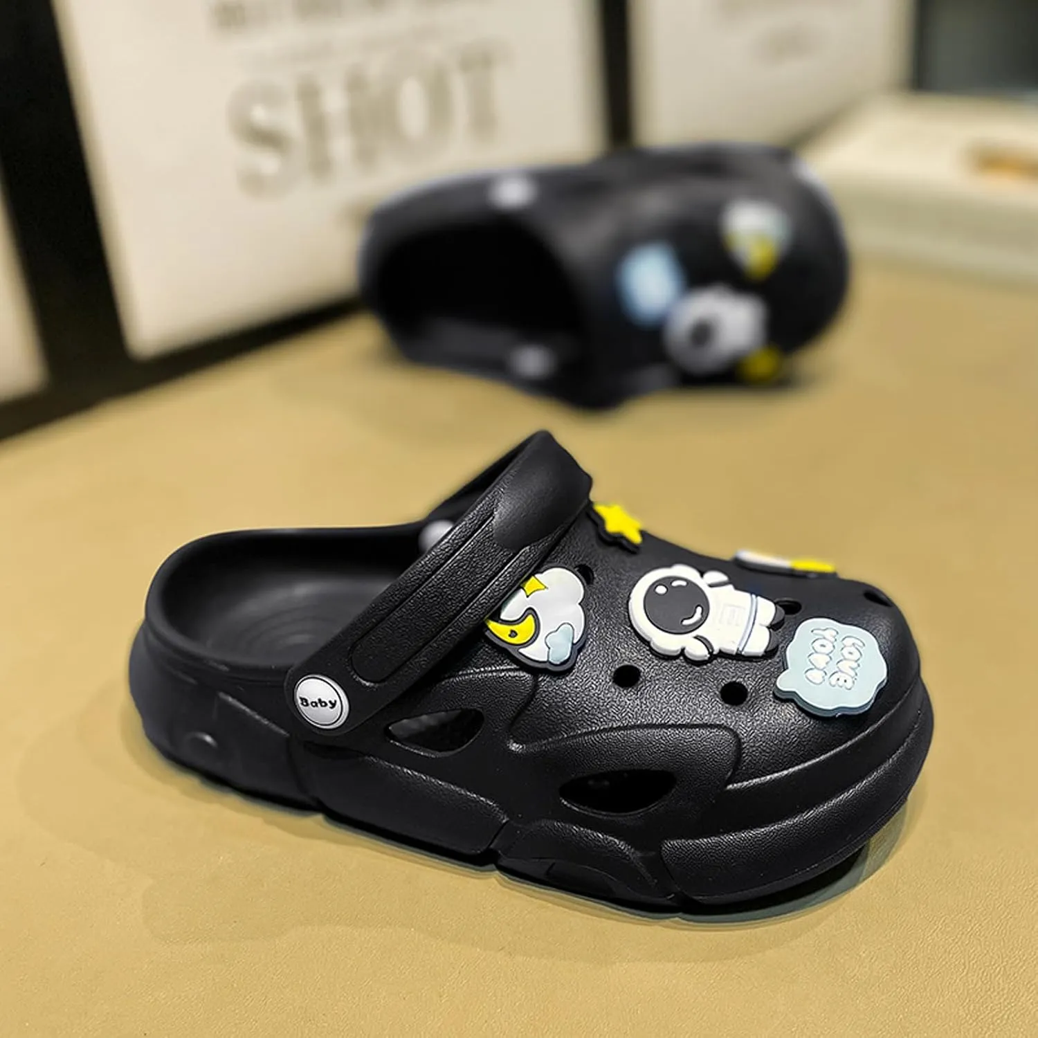 Garden Shoes Summer Boys Unisex Pattern Children's Shoes Lining Clog Children's Slides Sandal