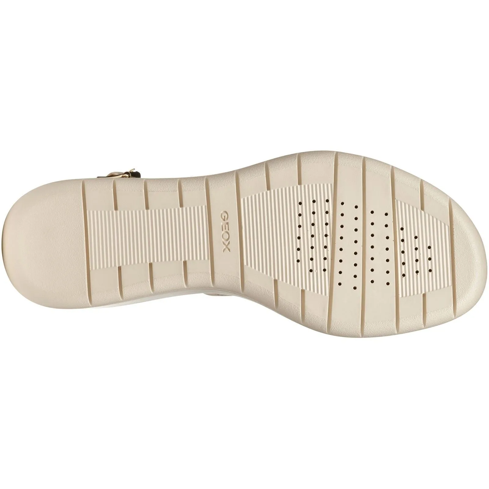 Geox D MELICONIA Synthetic Polyurethane Women's Papyrus Wedges