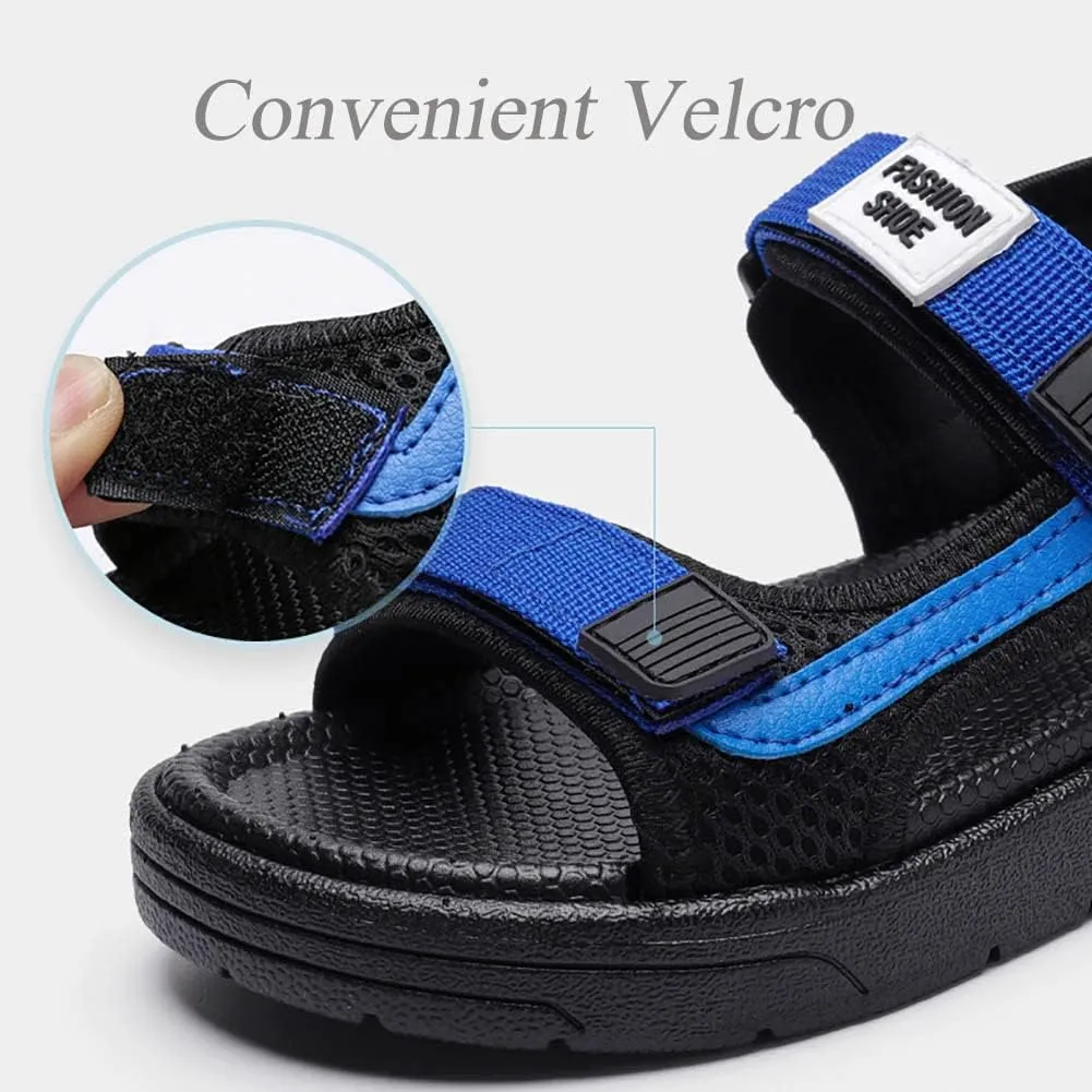 GEXECEUSS Kids Sports Sandals Outdoor Athletic Casual Walking Sandals Boys Girls Beach Sandal Summer Water Shoes for Little Kid/Big Kid