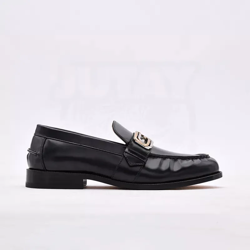 GG BUCKLE LOAFER - BLACK