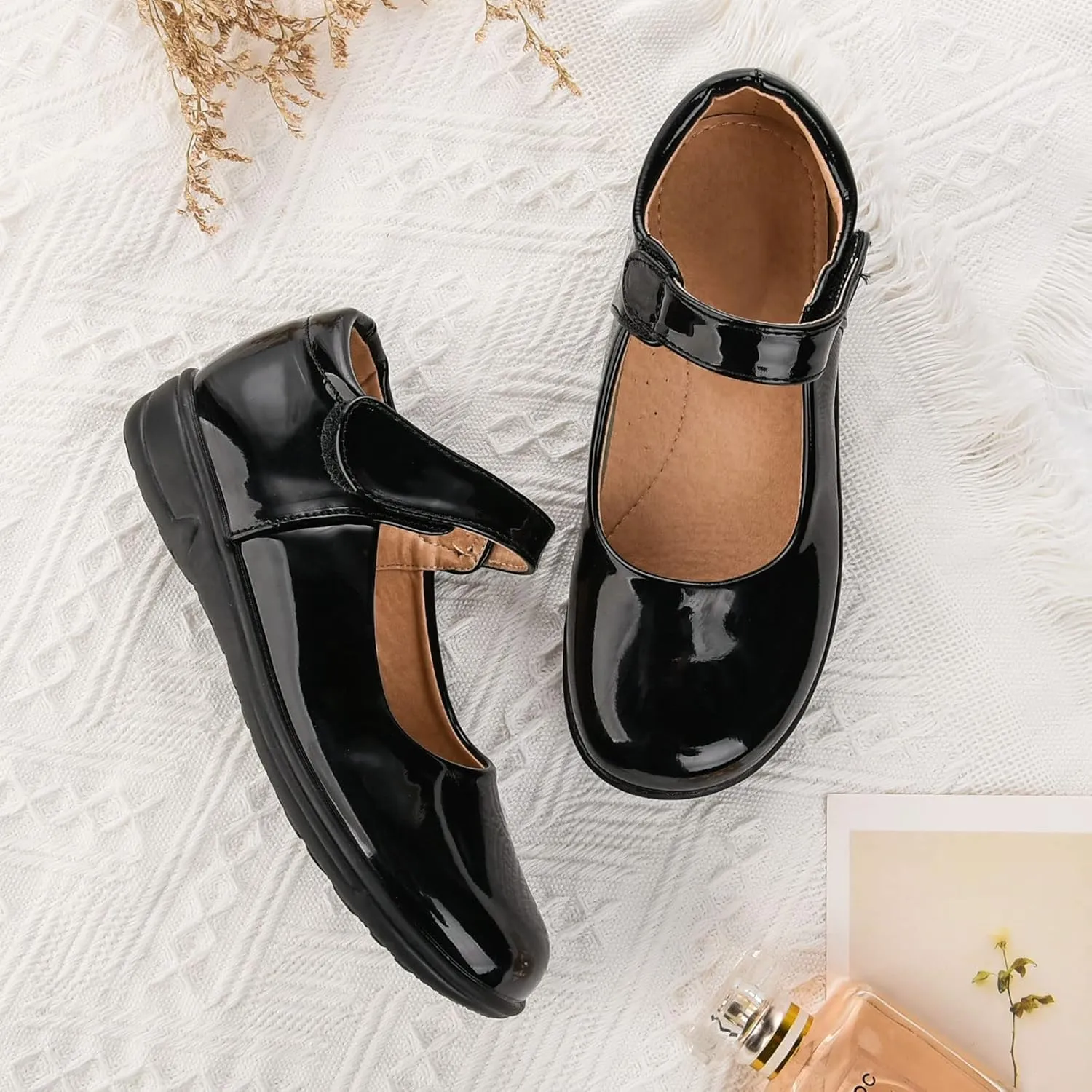 Girls School Uniform Shoes Mary Janes Party Show Dress Flat