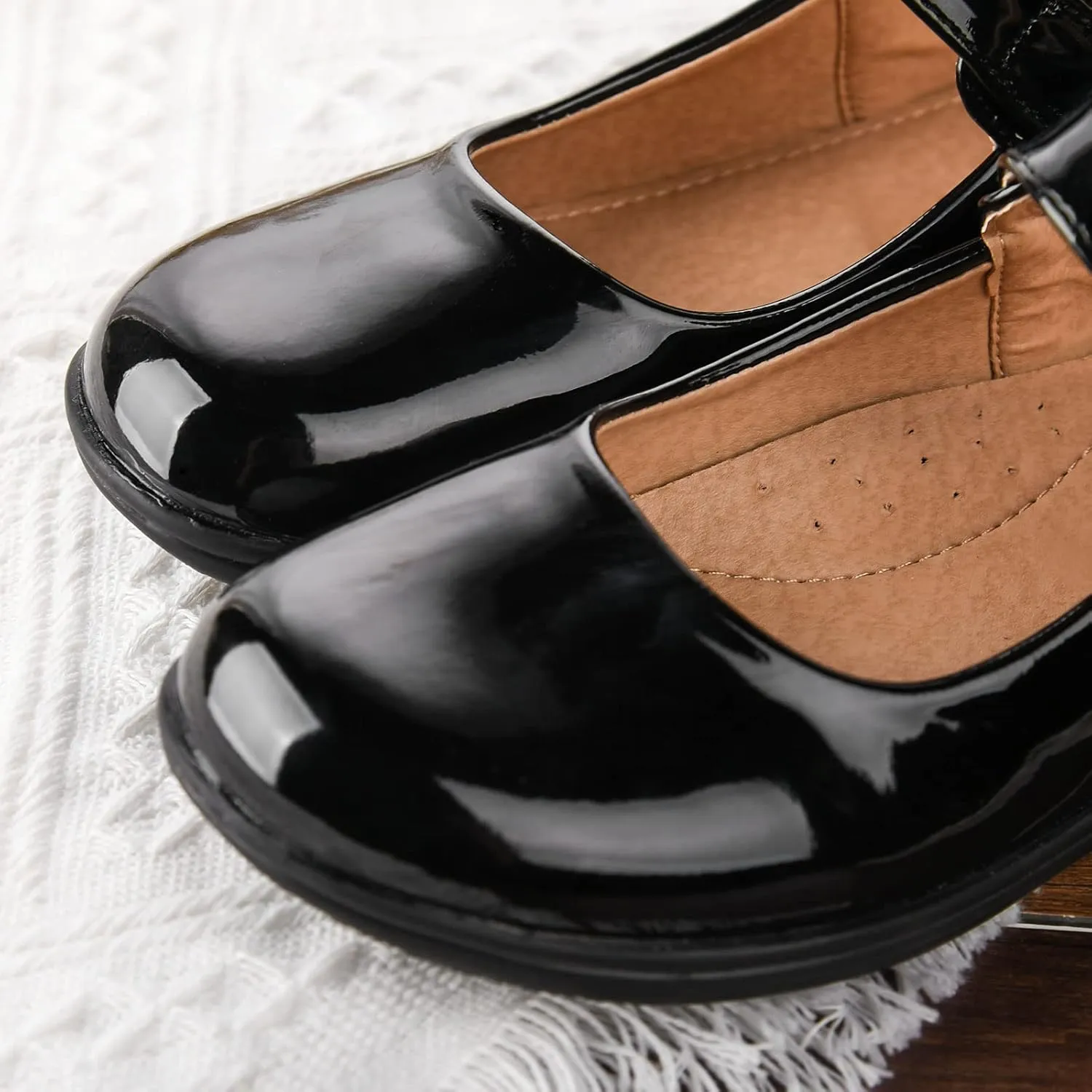 Girls School Uniform Shoes Mary Janes Party Show Dress Flat