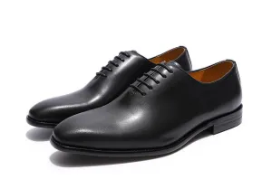 Handmade Stylish Black Men Lace Up Dress Shoes, Office Shoes, Wedding Wear