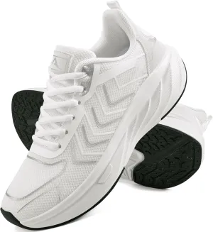 HARENCE Women's Fashion Walking Sneakers: Comfortable Breathable Non Slip Athletic Running Shoes for Gym Workout Cross Training Tennis