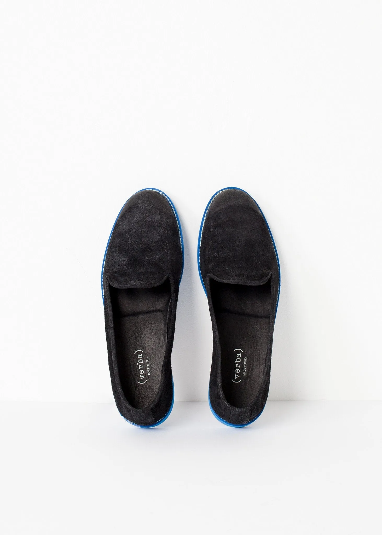Hassle-free returns Loafers Suede Black/Blue - Voice-activated