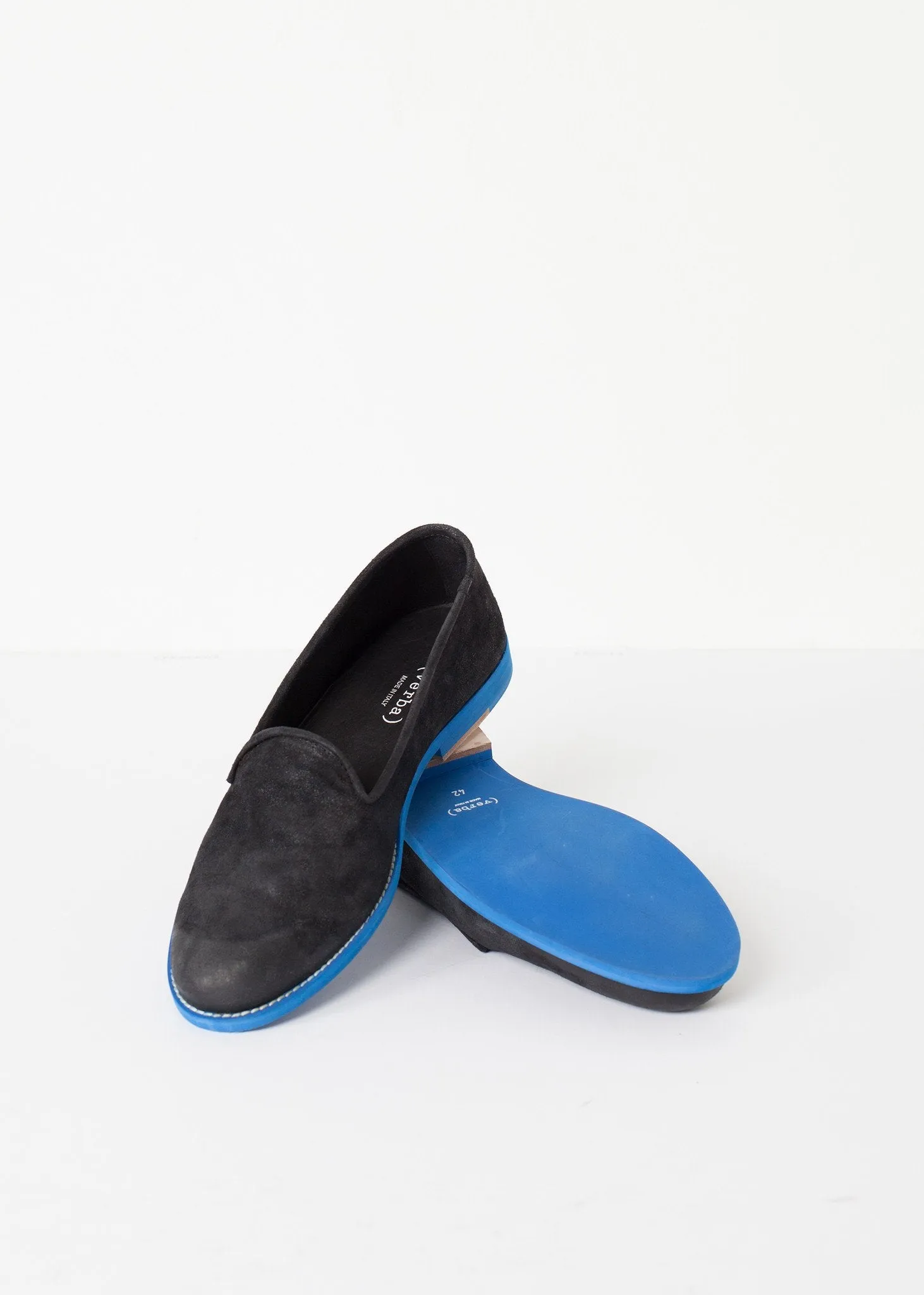Hassle-free returns Loafers Suede Black/Blue - Voice-activated