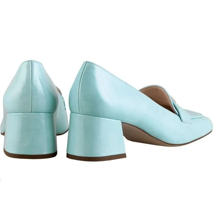 'Helen' women's pump - Green patent