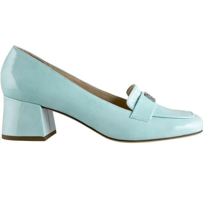 'Helen' women's pump - Green patent