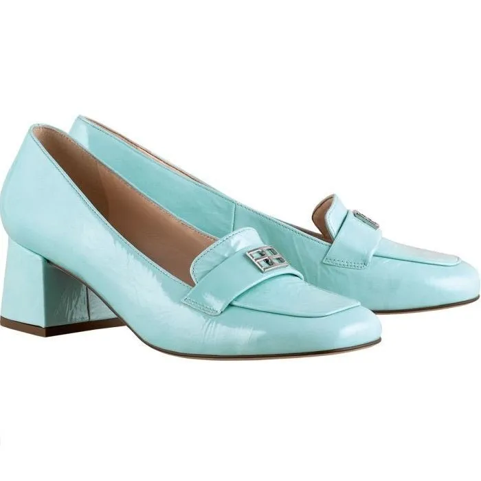 'Helen' women's pump - Green patent