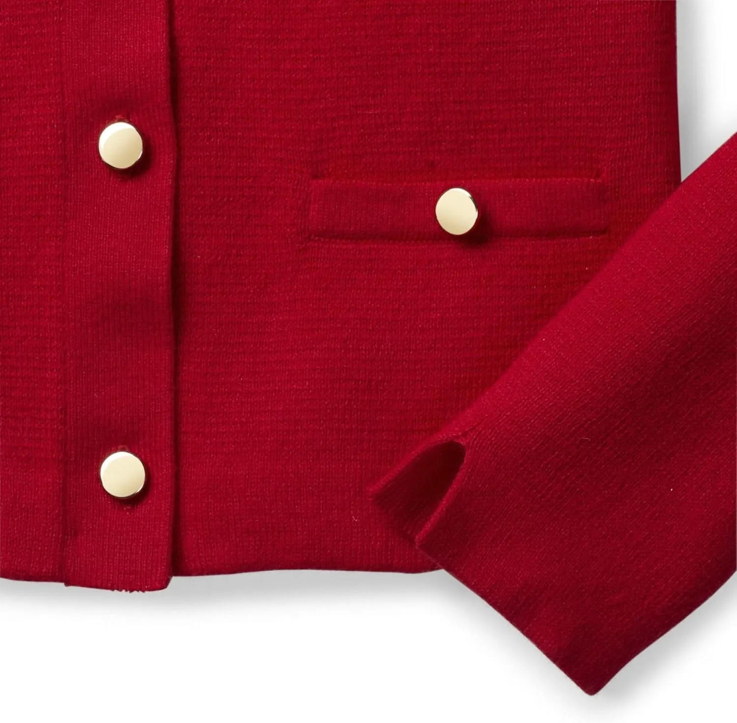 Hope & Henry Girls' Milano Stitch Cardigan Sweater
