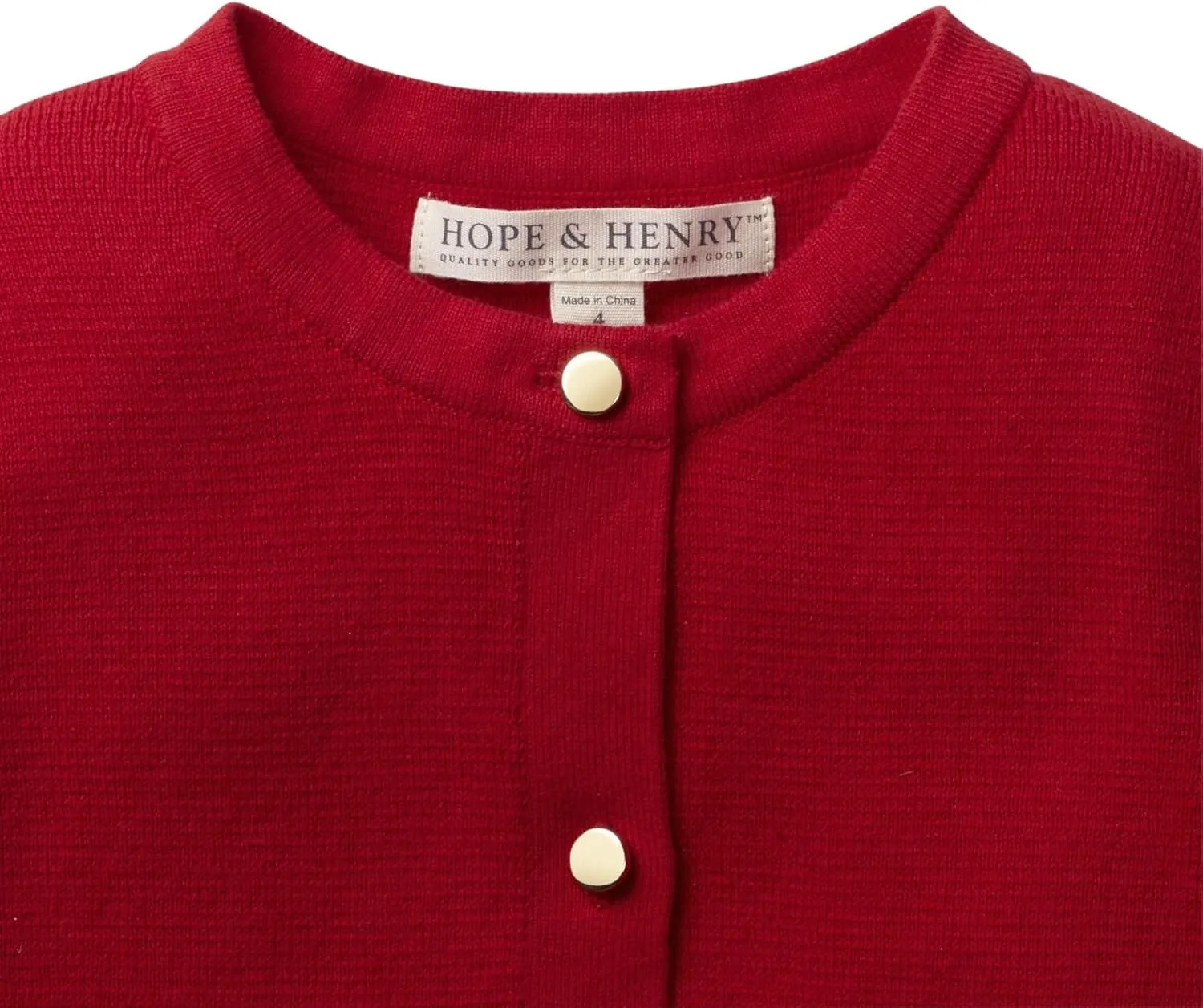 Hope & Henry Girls' Milano Stitch Cardigan Sweater
