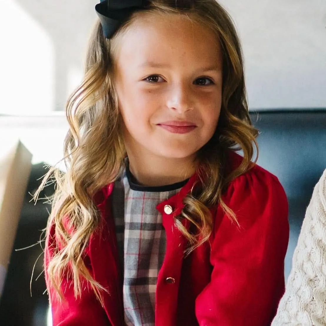 Hope & Henry Girls' Milano Stitch Cardigan Sweater