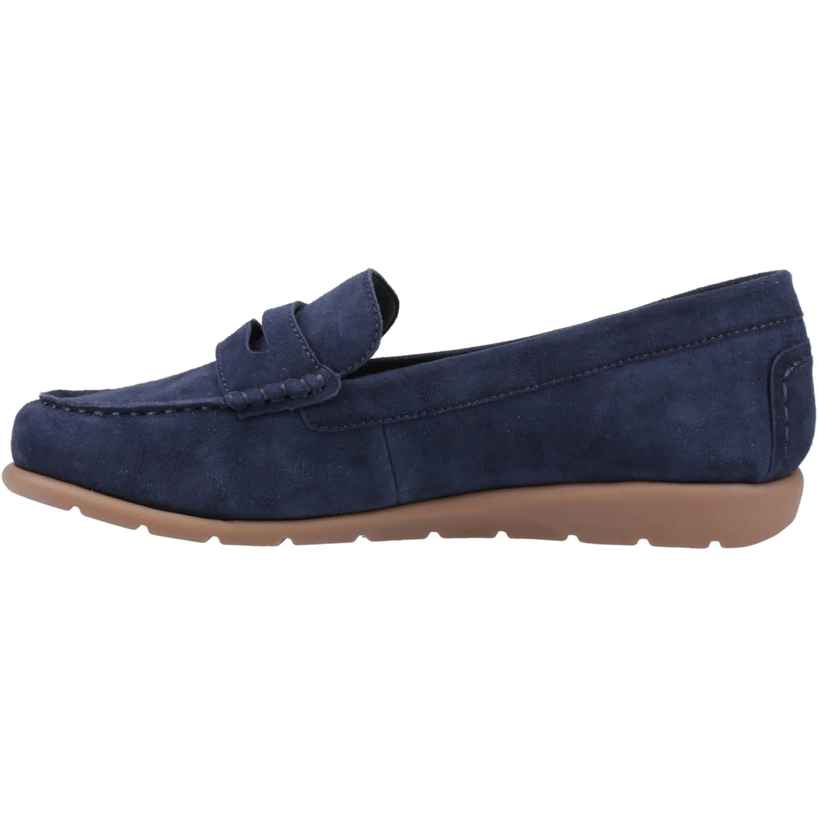 Hush Puppies Shelby Suede Suede Women's Navy Loafers