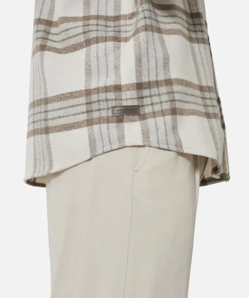 INDUSTRIE - The Derby L/S Shirt - Taupe Tweed