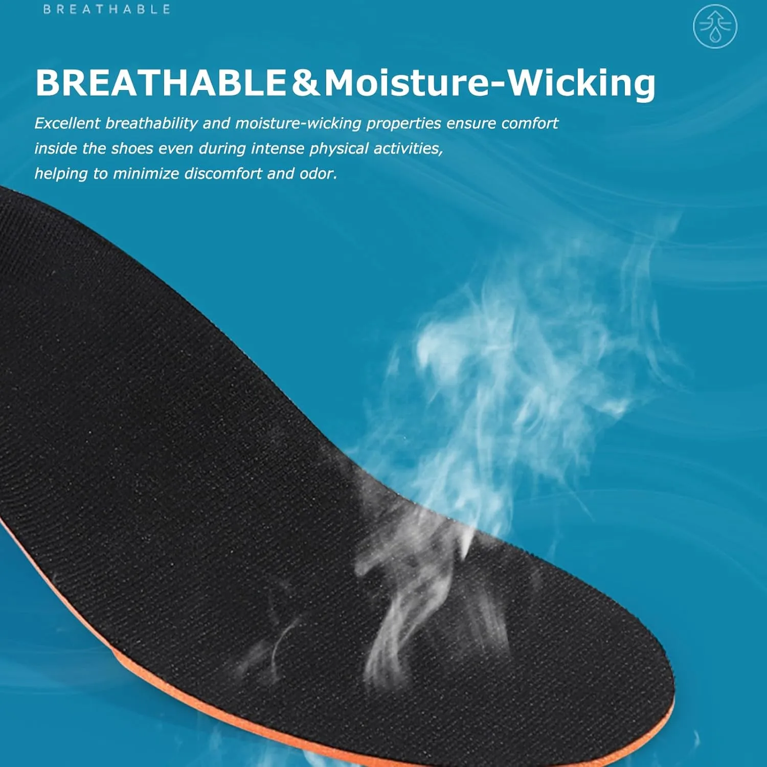 Insole Arch Support Insole Insole for Men Soul Insole Cushion Shock Absorbing Plantar Fasciitis Insole Breathable and Sweat-Absorbing Insole for Flat Feet for Sports Basketball (9.5-10.5W/8.5-9.5M)
