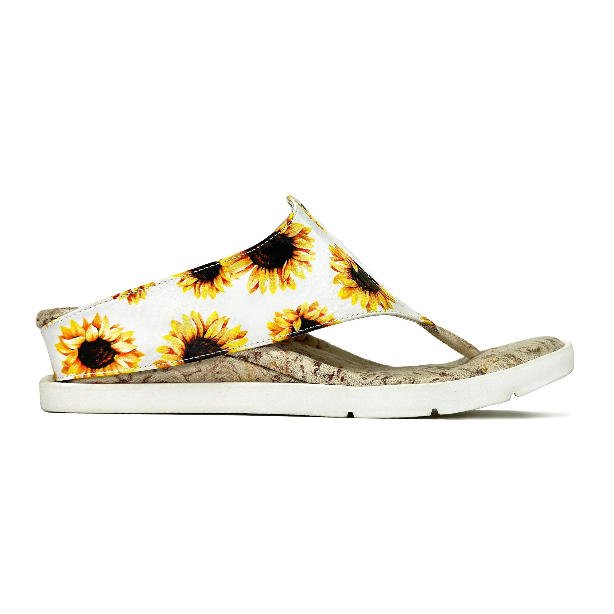Iris 3 - Flower Print flips to Cream