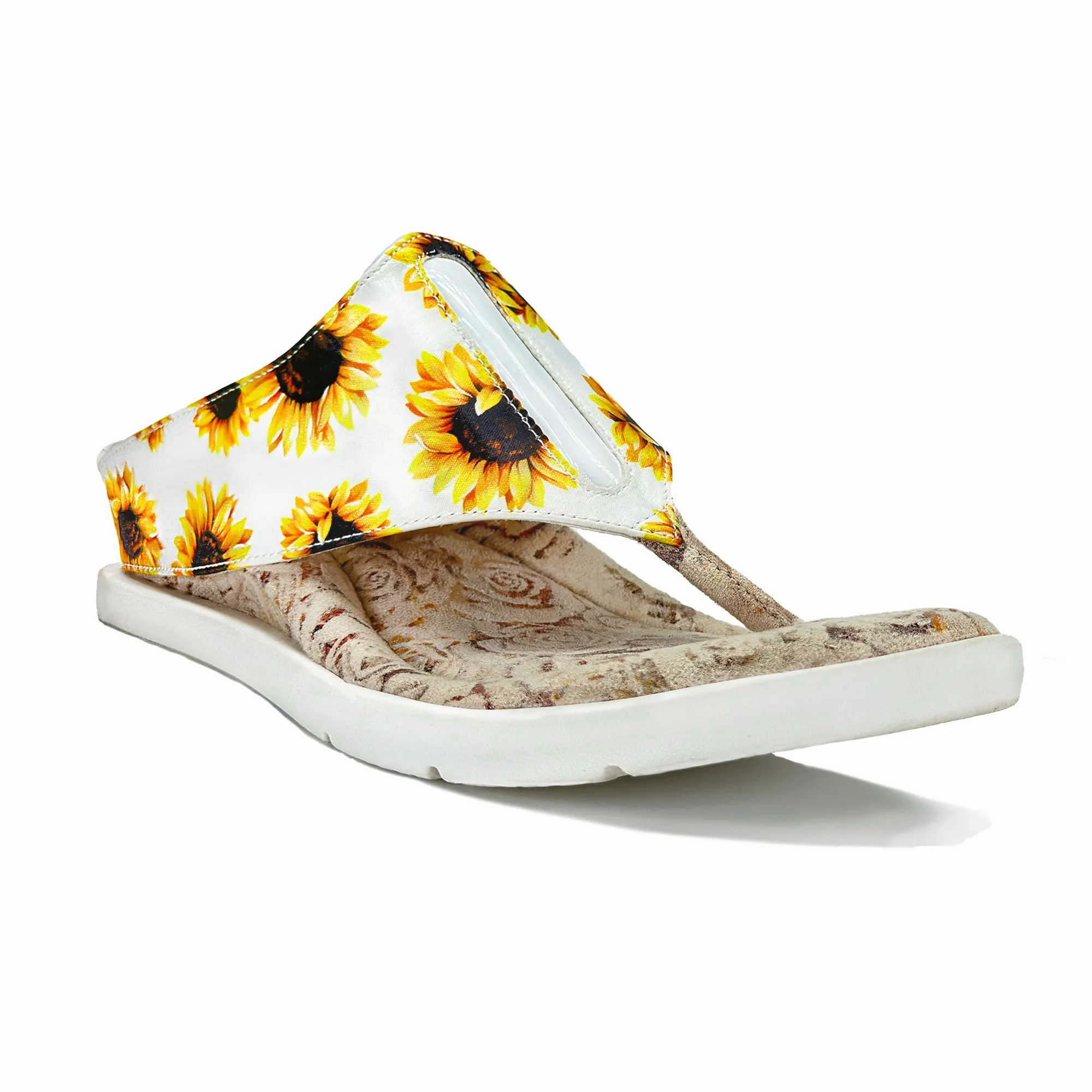 Iris 3 - Flower Print flips to Cream