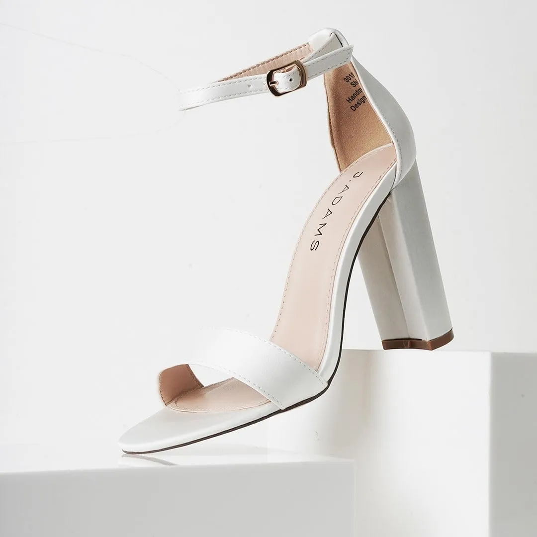 J. Adams Shirley Heels for Women - Ankle Strap High Heel Dressy Sandals