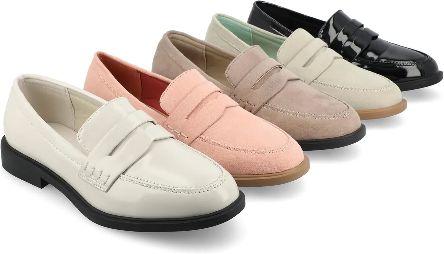 Journee Collection Womens Padded Insole Loafers