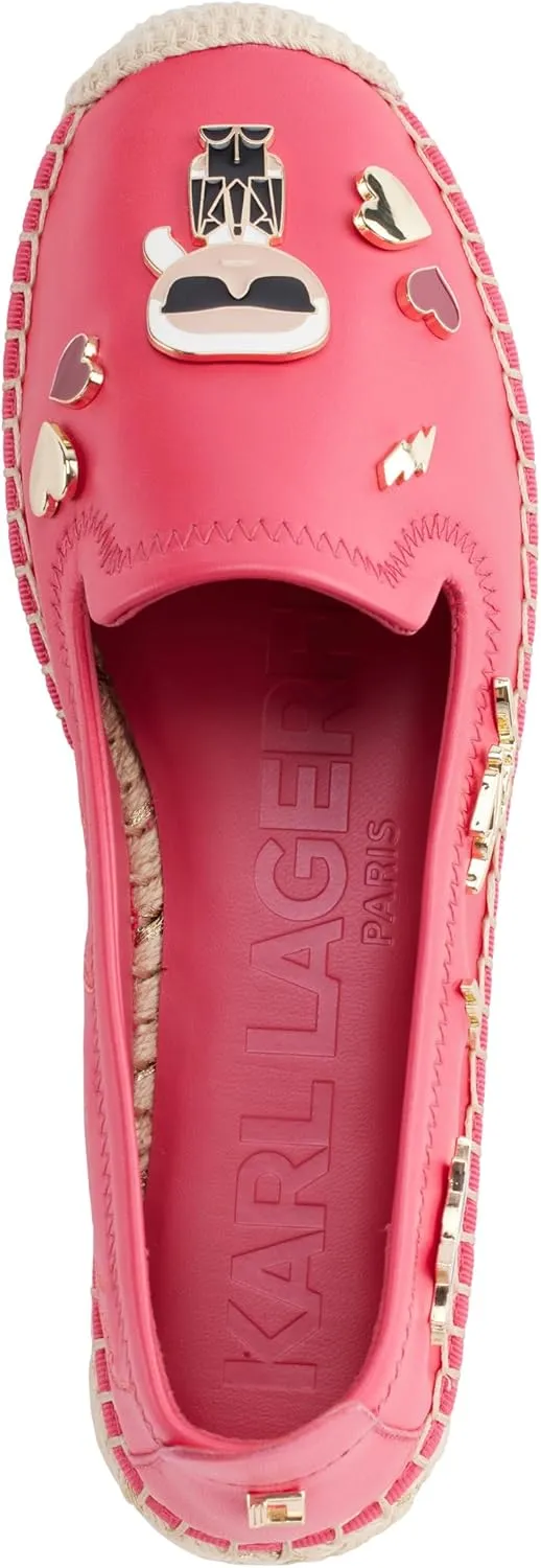 Karl Lagerfeld Paris Women's Cushioned Insole Everyday Michaela-Flat Espadrille Platform