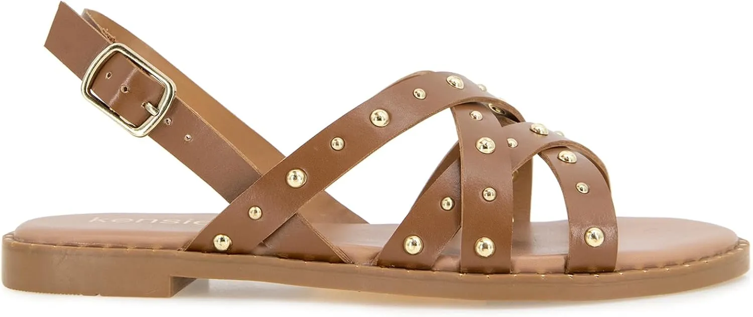 kensie Women's Maelie Flat Sandal
